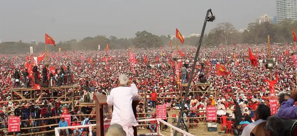 Left Front organises â€˜people's brigadeâ€™ rally in Bengal, Kolkata virtually clogged