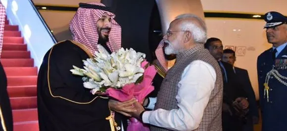 PM Modi breaks protocol, receives Saudi Arabia Crown Prince at Delhi's Palam Airport