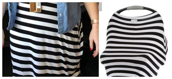 Lol! Woman mistakes car seat cover as her shirt, wears it to work