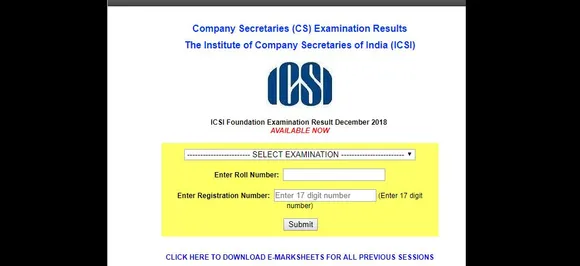 ICSI CS Foundation 2018 result released, CHECK NOW