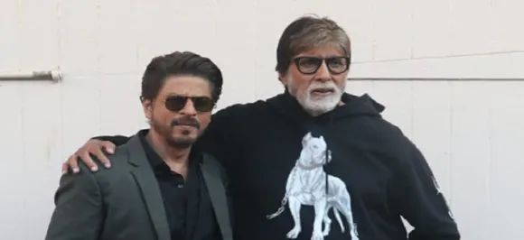 Amitabh Bachchan and Shah Rukh Khan shoot for a special video for their upcoming film Badla!