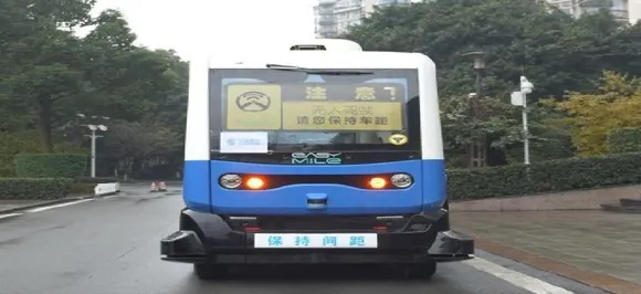 Chinaâ€™s self-driving bus supported by 5G mobile network put to test