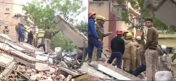 Alert neighbour notices leaning building, saves lives in Karol Bagh