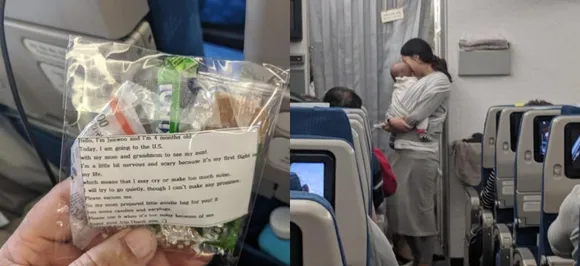 Motherâ€™s thoughtful goodie bag for fellow flight passengers is the sweetest thing youâ€™ll see today 