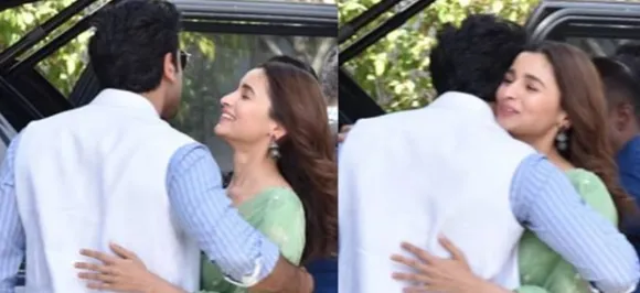 SPOTTED: Ranbir Kapoor gives girlfriend Alia Bhatt a warm hug outside airport and it is all things love