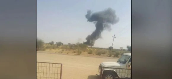 Indian Air Force's MiG-21 crashes in Rajasthan's Bikaner, pilot ejects safely