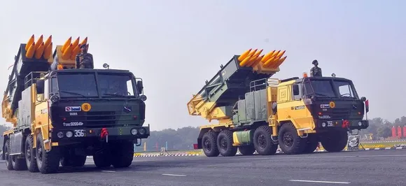 India successfully tests Pinaka guided extended range rockets off Pokhran Range in Rajasthan