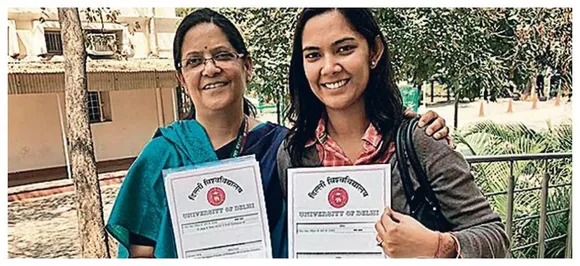Mother-daughter duo receives PhD degrees from University of Delhi on same day