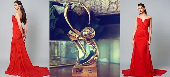 Deepika Padukone sets the ball rolling with her first award of 2019!