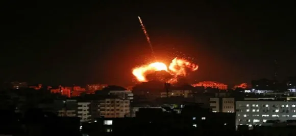 Israel strikes Gaza after rare rocket attack near Tel Aviv