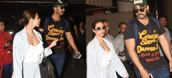 SPOTTED: Malaika Arora and Arjun Kapoor's vacation in Maldives comes to an end, return to Mumbai 