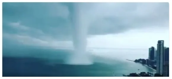 WATCH | Massive waterspout makes landfall at Malaysian seaside resort, damages 50 buildings