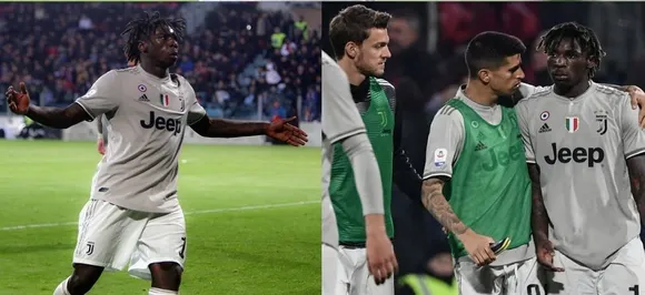 Moise Kean faces racist abuse during Serie A game against Cagliari