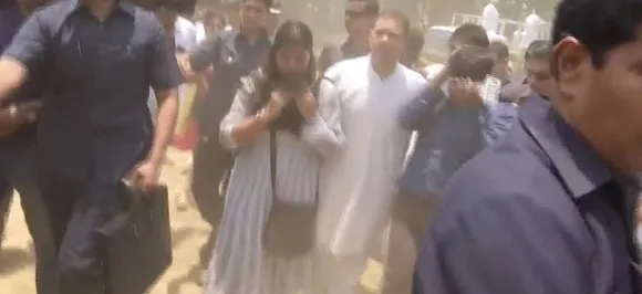 Rahul Gandhi takes injured journalists to ambulance during his Wayanad roadshow