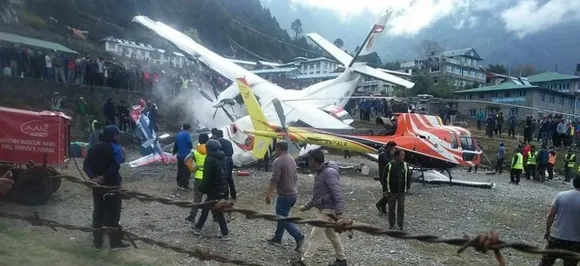 2 killed, 5 injured in plane crash at Tenzingâ€“Hillary-Lukla airport in Nepal