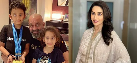 I made my kids Shahraan and Iqra meet Madhuri Dixit on the sets of Kalank: Sanjay Dutt