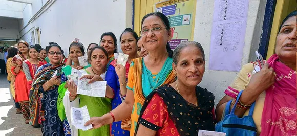 64.66% cast vote in phase 3 of LS polls; one killed in West Bengal, faulty EVMs reported