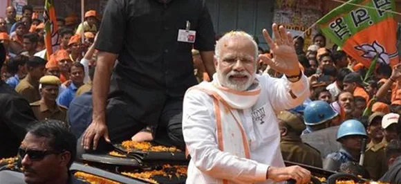 â€˜Show of strengthâ€™: PM Modiâ€™s roadshow in Varanasi today, to file nomination on April 26
