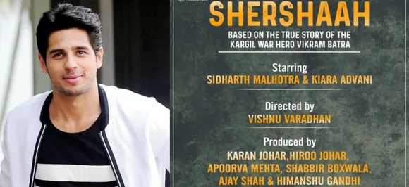 Sidharth Malhotra and Kiara Advani to star in Vikram Batraâ€™s biopic Shershaah 