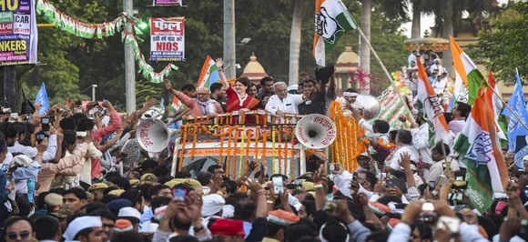 Priyanka Gandhi holds mega roadshow in Varanasi, mounts attack on Modi-led BJP dispensation