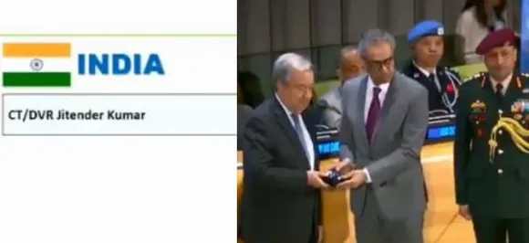 Antonio Guterres honours Indian police officer posthumously for contribution to UN peacekeeping