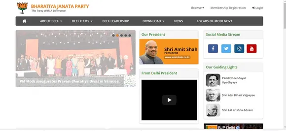 Beef items served on hacked BJP Delhi website as PM Modi takes oath  