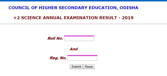 CHSE Odisha Plus Two Science Result 2019 declared on orissaresults.nic.in, pass percentage 72.33%