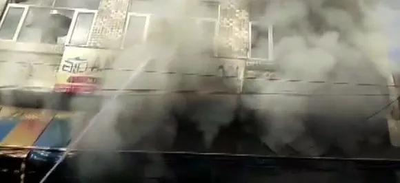 3 killed due to massive fire in Faridabad's private school, rescue operations underway