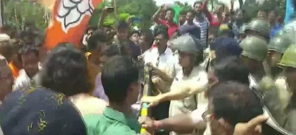 Clash breaks out after cops allegedly stop BJP MP Dilip Ghoshâ€™s rally in South Dinajpur
