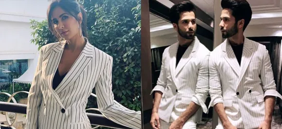 Katrina Kaif or Shahid Kapoor â€“ who wore the pantsuit better? Check pictures here