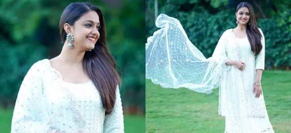 Keerthy Suresh shares her sunkissed photo in a bathrobe, fans ask her to gain weight