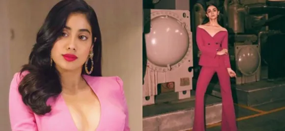 Alia Bhatt or Janhvi Kapoor â€“ Who wore the pink pantsuit better?