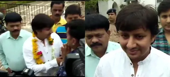 Out on bail, BJP's Akash Vijayvargiya gets 'hero's welcome', says will continue working for people