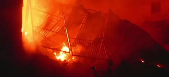 Fire breaks out at plastic factory in Delhiâ€™s Narela, 10 fire tenders at spot