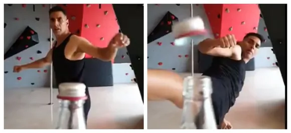 #BottleCapChallenge: Akshay Kumar perfectly executes Jason Stathamâ€™s challenge in this viral video, WATCH 