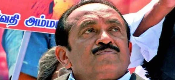 MDMK chief Vaiko convicted in 2009 sedition case, sentenced to 1 year in jail