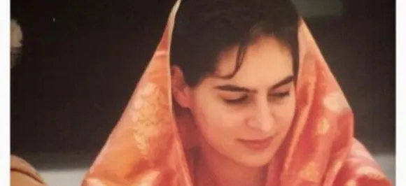 Priyanka Gandhi Vadra joins #SareeTwitter with throwback wedding photo 