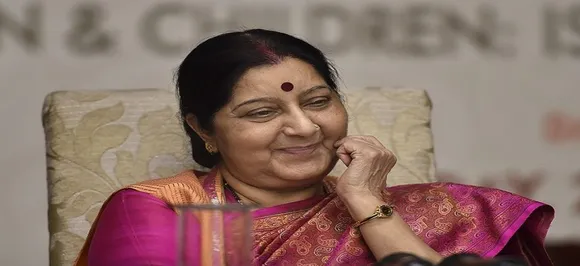 Kulbhushan Jadhav case: Sushma Swaraj congratulates nation, credits victory to PM Modi