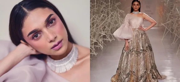 Aditi Rao Hydari looked gorgeous as she turned showstopper for designer Pankaj and Nidhi at India Couture week