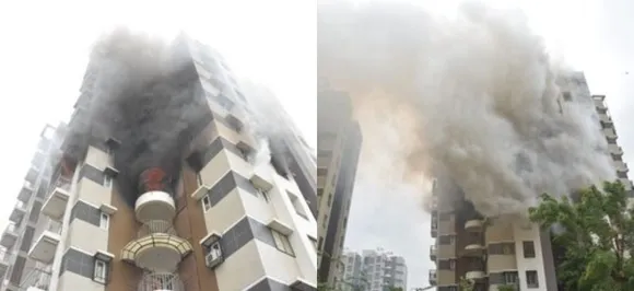 Fire breaks out in residential building in Ahmedabad, one dead