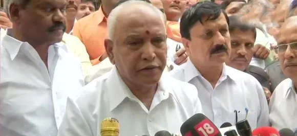 BS Yeddyurappa to meet Governor Vajubhai, wants to take oath as chief minister at 12:30 pm