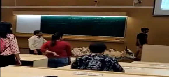 Watch: Stray cattle infiltrates IIT Bombay classroom, Twitterati are amused