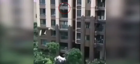 Video: 3-year-old miraculously survives six-storey fall from apartment without any injury