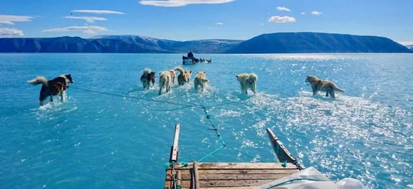 Greenland in danger! NASA scientists fly over massive island to track melting ice