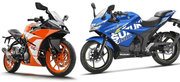 KTM RC 125 Vs Suzuki Gixxer SF 155: Comparison on basis of specifications, features, price
