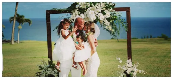 Dwayne The Rock Johnsonâ€™s wife Laura shares â€˜unseenâ€™ pictures of their Hawaiian wedding with their kids, VIEW here