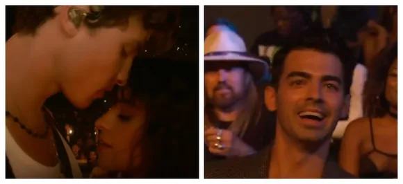 Joe Jonas waiting for Shawn Mendes and Camila Cabello to â€˜kissâ€™ after VMAâ€™s Senorita performance is priceless,  WATCH