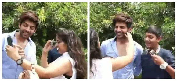 â€˜Overexcitedâ€™ Fan Pulls Kartik Aaryanâ€™s Cheeks, Netizens Are Not Impressed With Her Behaviour, WATCH