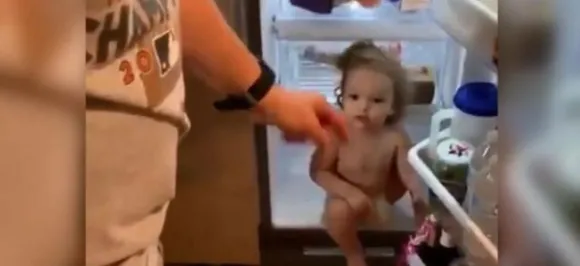 Cop Dad Asks Daughter To Exit Refrigerator Or Face Arrest In This Super-Cute Video 
