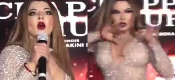Rakhi Sawant Dances In Shimmery, See-Through Dress!! Need We Say More